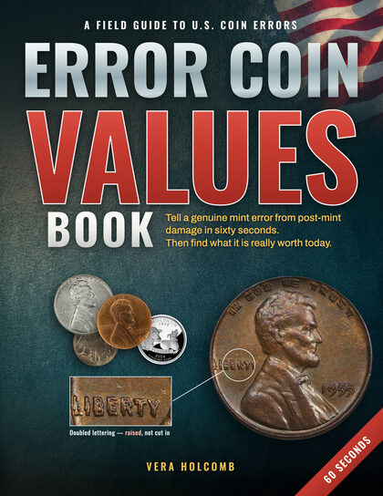 Cover of Error Coin Values Book by Vera Holcomb.